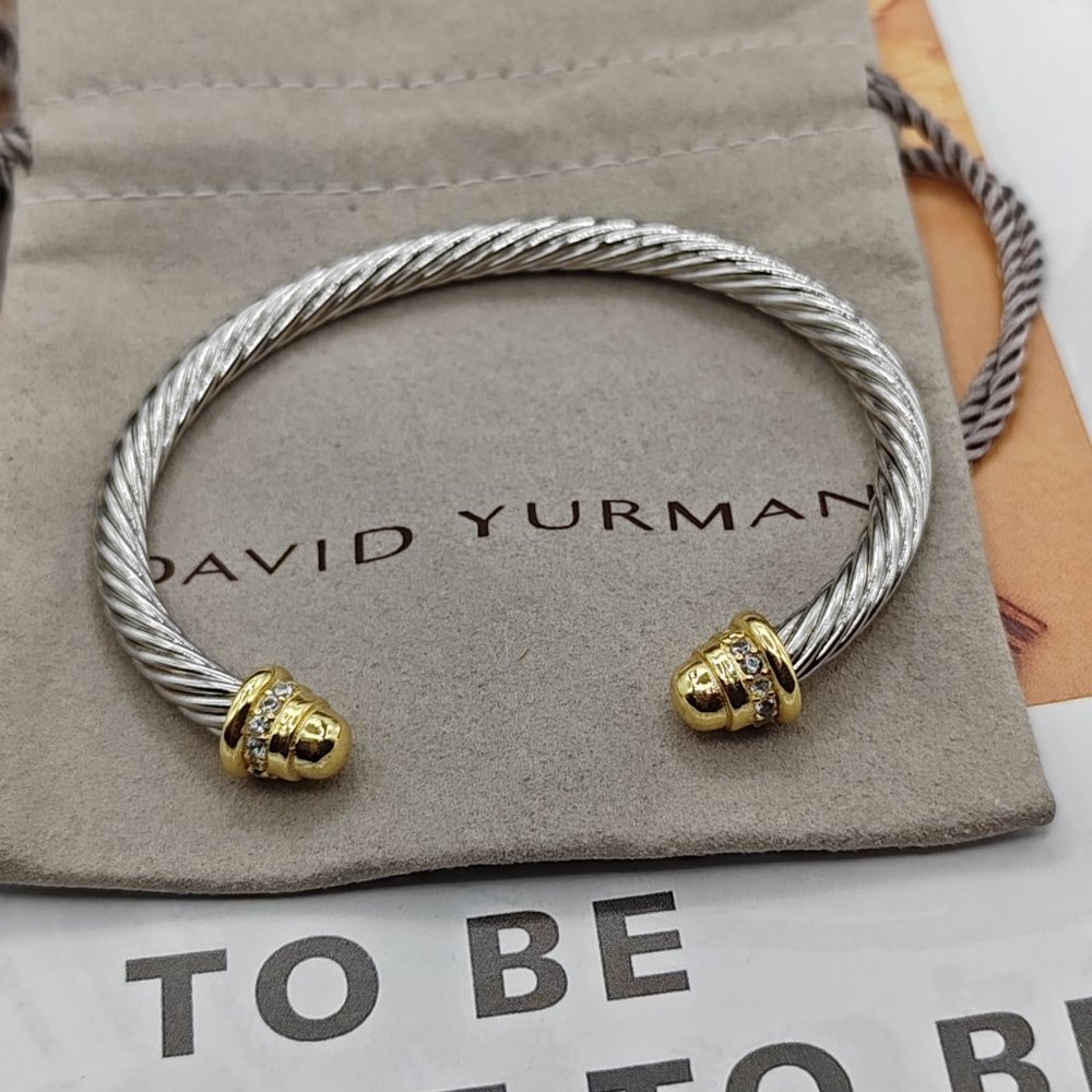 DY vintage 5mm gold bracelet size M 925 silver